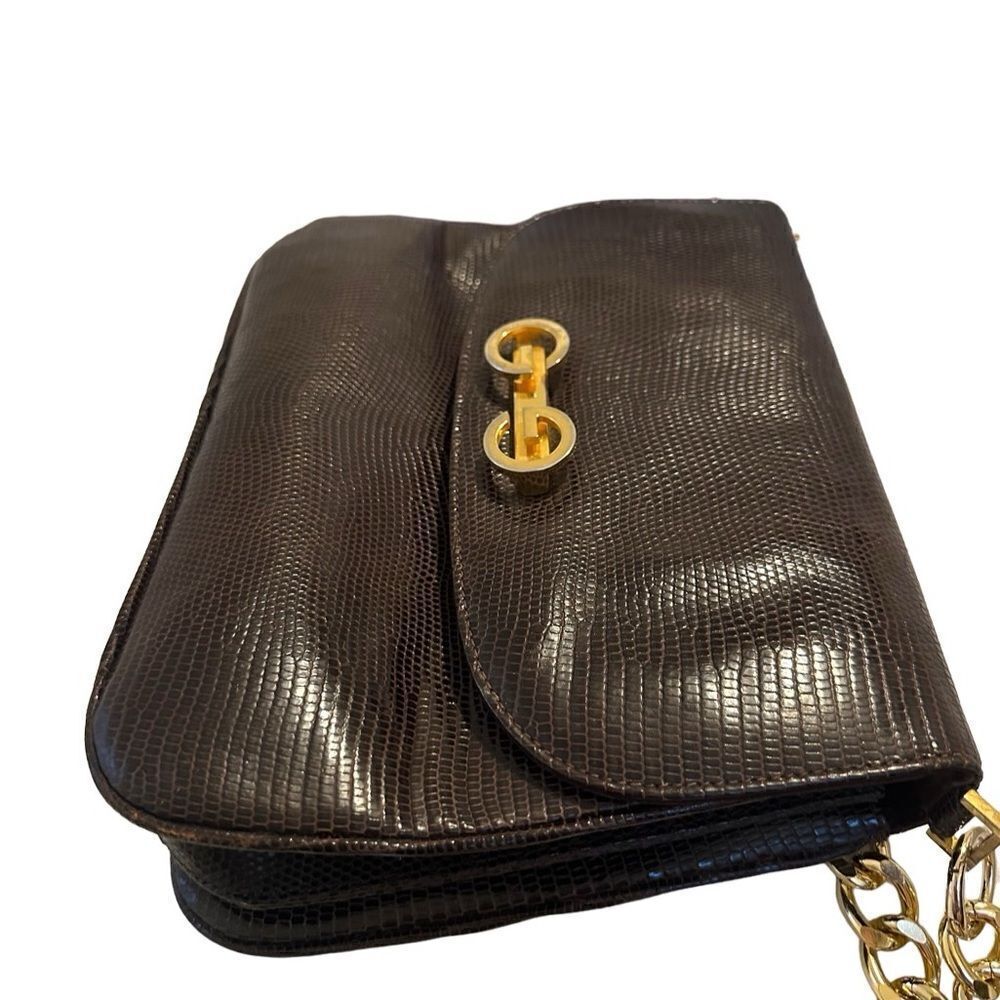 Gucci crocodile leather shoulder bag - Picture 8 of 16